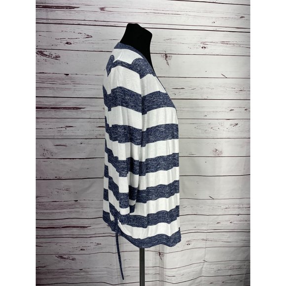 Faded Glory Women Blue White‎ Cardigan Sweater - Picture 6 of 8